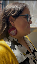 Load image into Gallery viewer, Pressed Rose Statement Earrings
