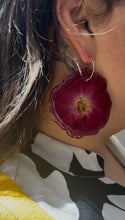 Load image into Gallery viewer, Pressed Rose Statement Earrings
