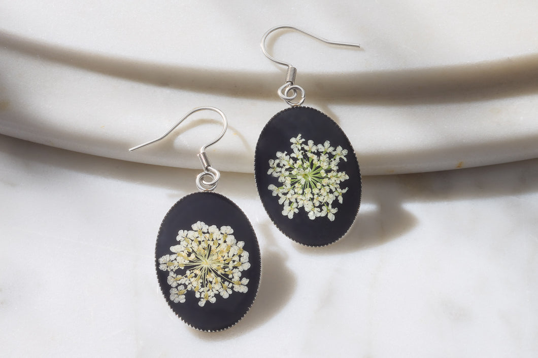 Queen Anne's Lace Pendant Earrings