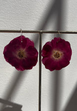 Load image into Gallery viewer, Pressed Rose Statement Earrings
