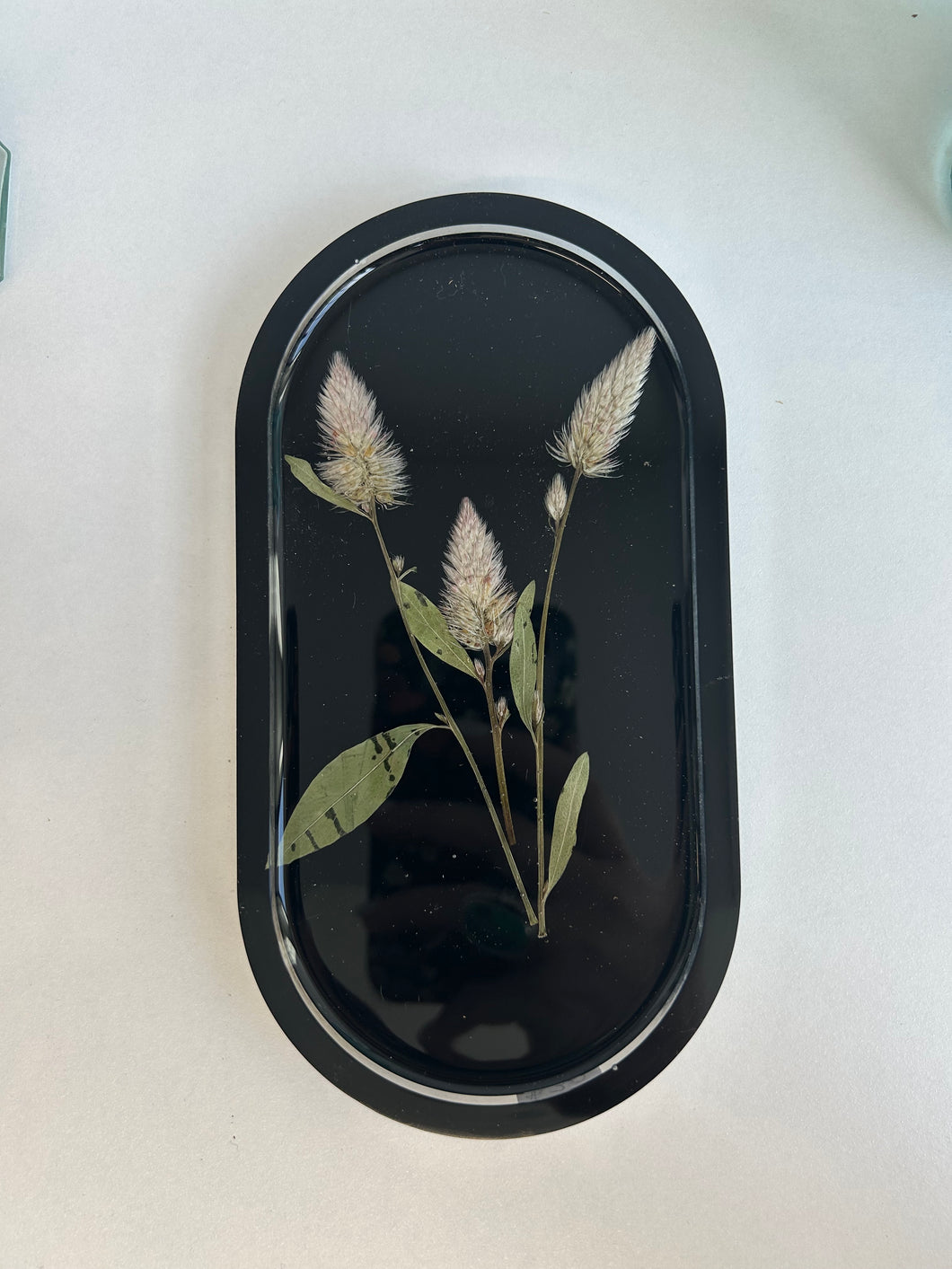 Pressed Celosia Trinket Tray